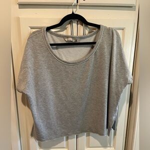 Athleta fleece cropped warm up SZ L never worn